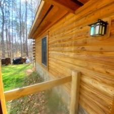 Soft Washing a Log Cabin in Gaffney, SC