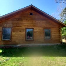 Soft Washing a Log Cabin in Gaffney, SC 1