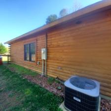 Soft Washing a Log Cabin in Gaffney, SC 2