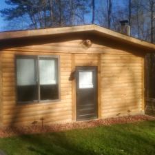 Soft Washing a Log Cabin in Gaffney, SC 4